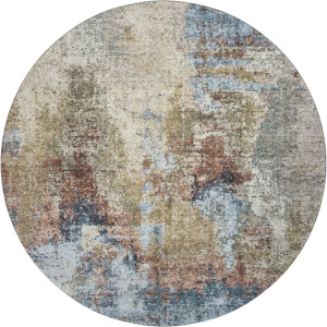 Luxury Washable Lumara Putty 8' x 8' Round Rug