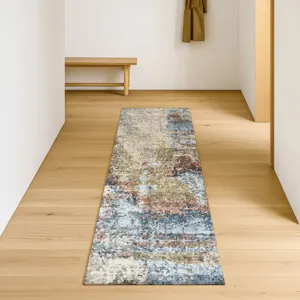 Luxury Washable Lumara Putty 2\'3\" x 7\'6\" Runner Rug