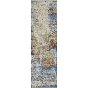 Luxury Washable Lumara Putty 2'3" x 7'6" Runner Rug