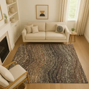 Luxury Washable Lumara Brown 8\' x 10\' Rug