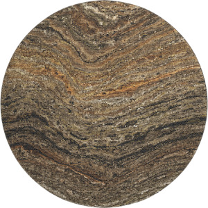 Luxury Washable Lumara Brown 8' x 8' Round Rug