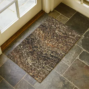 Luxury Washable Lumara Brown 1\'8\" x 2\'6\" Rug