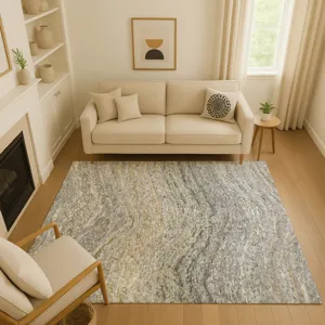 Luxury Washable Lumara Granite 2\'6\" x 3\'10\" Rug