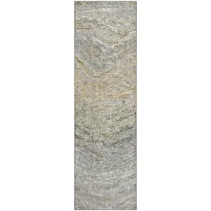 Luxury Washable Lumara Granite 2\'3\" x 7\'6\" Runner Rug