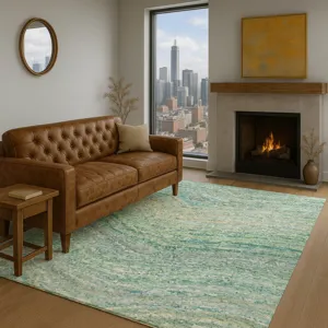 Luxury Washable Lumara Teal 10\' x 14\' Rug