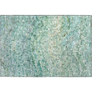 Luxury Washable Lumara Teal Rug