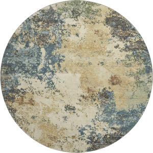 Luxury Washable Lumara Multi 8' x 8' Round Rug