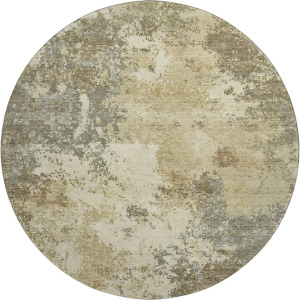 Luxury Washable Lumara Wheat 8' x 8' Round Rug