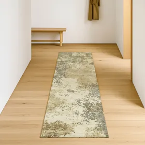 Luxury Washable Lumara Wheat 2\'3\" x 7\'6\" Runner Rug