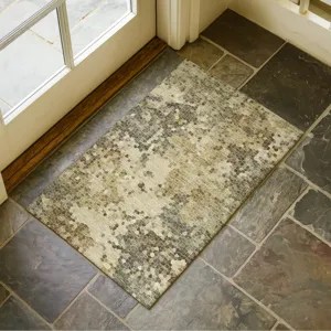Luxury Washable Lumara Wheat 1\'8\" x 2\'6\" Rug