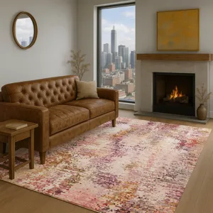 Luxury Washable Lumara Blush 10\' x 14\' Rug