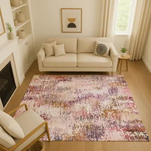 Luxury Washable Lumara Blush 10\' x 14\' Rug