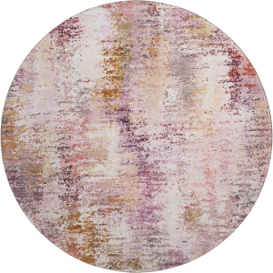Luxury Washable Lumara Blush 8' x 8' Round Rug