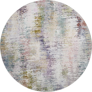 Luxury Washable Lumara Confetti 8' x 8' Round Rug