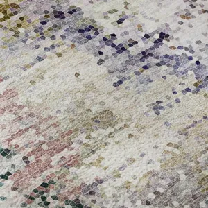 Luxury Washable Lumara Confetti 2\'3\" x 7\'6\" Runner Rug