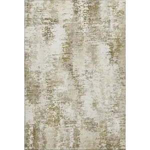 Luxury Washable Lumara Khaki Rug