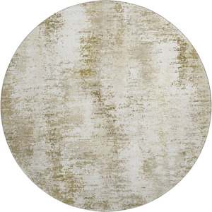 Luxury Washable Lumara Khaki 8' x 8' Round Rug