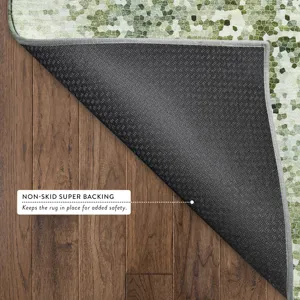 Luxury Washable Lumara Olive 2\'6\" x 3\'10\" Rug