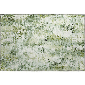 Luxury Washable Lumara Olive Rug
