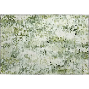 Luxury Washable Lumara Olive Rug