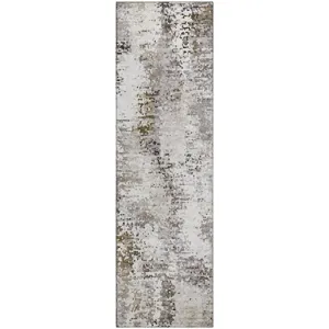 Luxury Washable Lumara Putty 2'3" x 7'6" Runner Rug