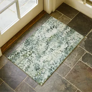 Luxury Washable Lumara Sage 1\'8\" x 2\'6\" Rug