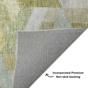 Luxury Washable Lorenzo Aloe 5\' x 7\'6\" Rug