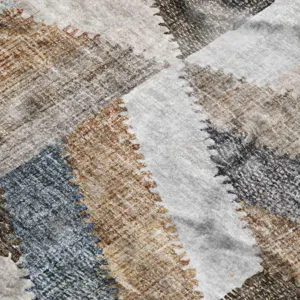 Luxury Washable Lorenzo Brown 8\' x 8\' Round Rug