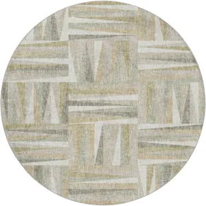 Luxury Washable Lorenzo Linen 8\' x 8\' Round Rug