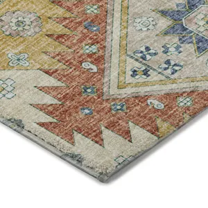 Luxury Washable Lorenzo Ivory 8\' x 10\' Rug