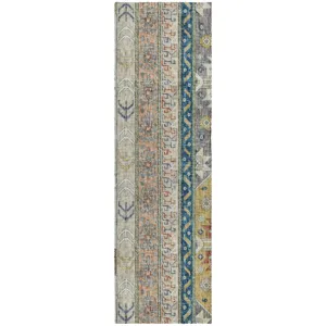 Luxury Washable Lorenzo Ivory 2\'3\" x 7\'6\" Runner Rug