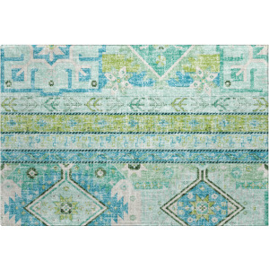 Luxury Washable Lorenzo Mint Rug