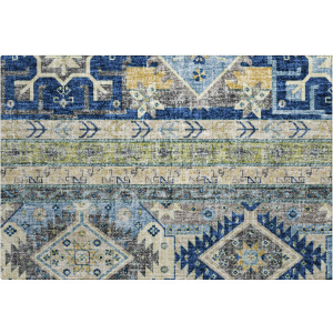 Luxury Washable Lorenzo Navy Rug