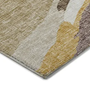 Luxury Washable Lorenzo Beige 2\'6\" x 3\'10\" Rug