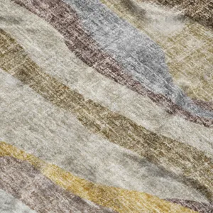 Luxury Washable Lorenzo Beige 2\'6\" x 3\'10\" Rug