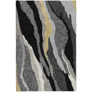 Luxury Washable Lorenzo Black Rug