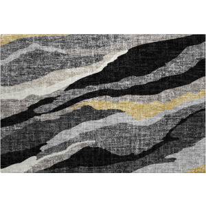 Luxury Washable Lorenzo Black Rug