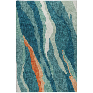 Luxury Washable Lorenzo Teal Rug