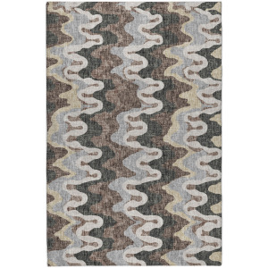 Luxury Washable Lorenzo Charcoal Rug