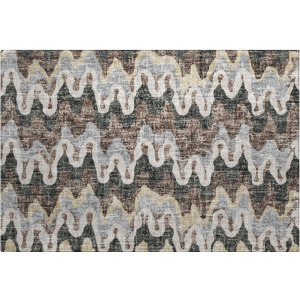 Luxury Washable Lorenzo Charcoal Rug
