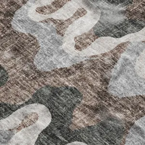 Luxury Washable Lorenzo Charcoal 8\' x 10\' Rug
