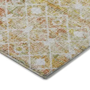 Luxury Washable Lorenzo Peach 2\'6\" x 3\'10\" Rug