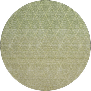 Luxury Washable Lazio Aloe 8' x 8' Round Rug