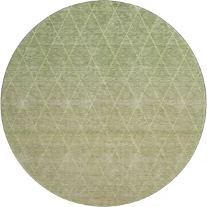 Luxury Washable Lazio Aloe 8\' x 8\' Round Rug