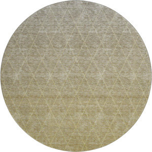 Luxury Washable Lazio Gold 8' x 8' Round Rug