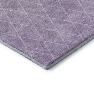 Luxury Washable Lazio Lavender 8\' x 8\' Round Rug