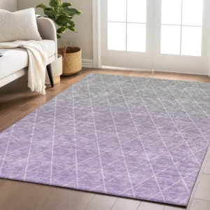 Luxury Washable Lazio Lavender 10\' x 14\' Rug