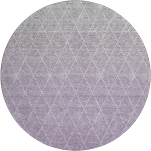 Luxury Washable Lazio Lavender 8' x 8' Round Rug
