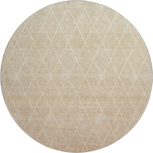 Luxury Washable Lazio Salmon 8' x 8' Round Rug