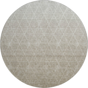 Luxury Washable Lazio Taupe 8' x 8' Round Rug